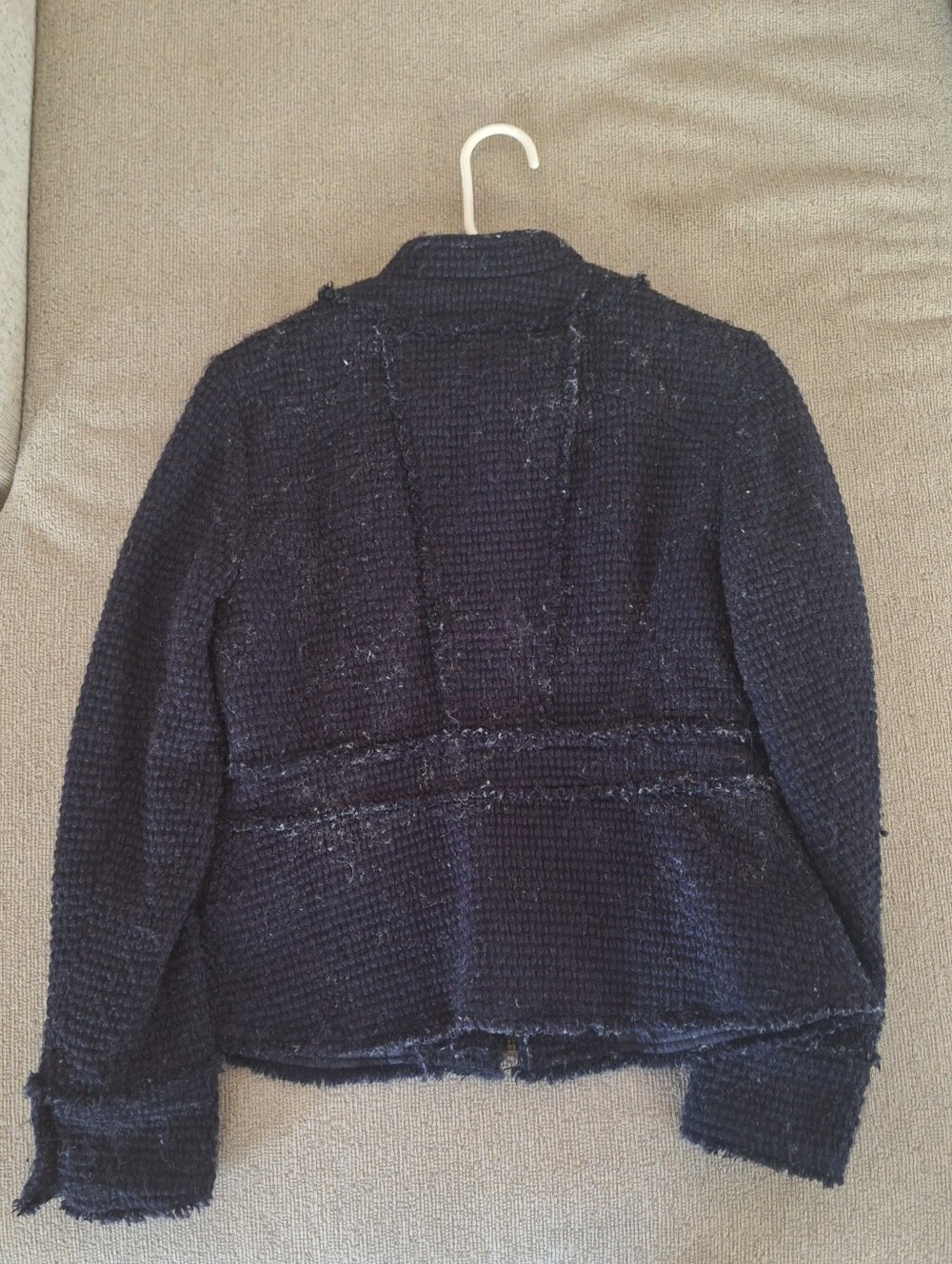 INC Tweed Navy Jacket - Picture 2 of 4
